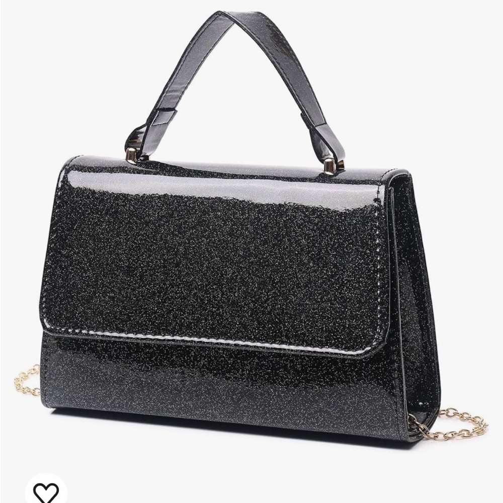 NWOT Shiny patent handbag for women, evening bag
